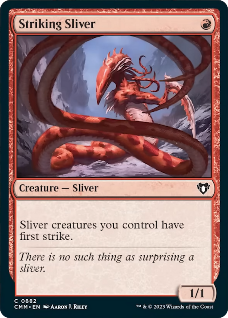 Striking Sliver [Commander Masters] | Good Games Morley