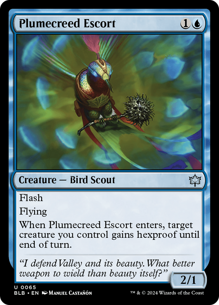 Plumecreed Escort [Bloomburrow] | Good Games Morley