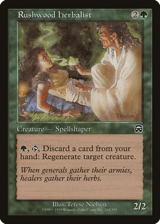 Rushwood Herbalist 265/350 (Mercadian Masques)  - Foil | Good Games Morley