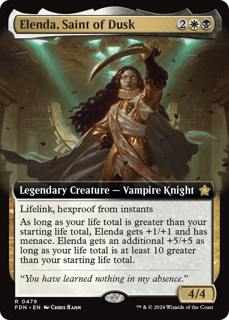 Elenda, Saint of Dusk (Extended Art) [Foundations] | Good Games Morley