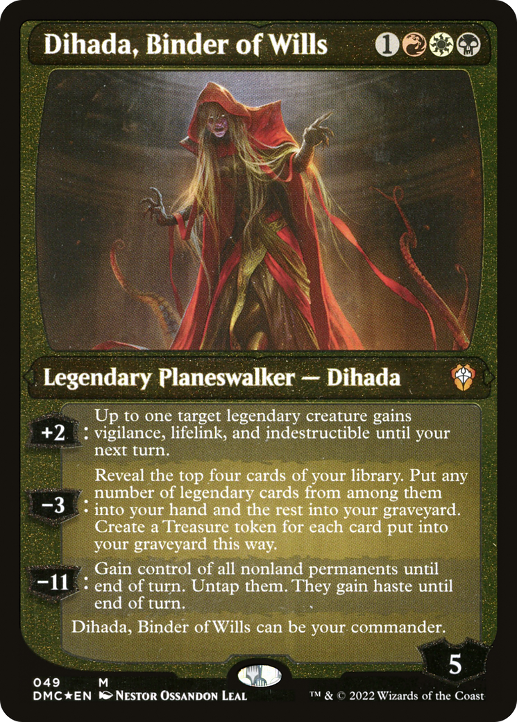 Dihada, Binder of Wills (Showcase Display Commander) [Dominaria United Commander] | Good Games Morley