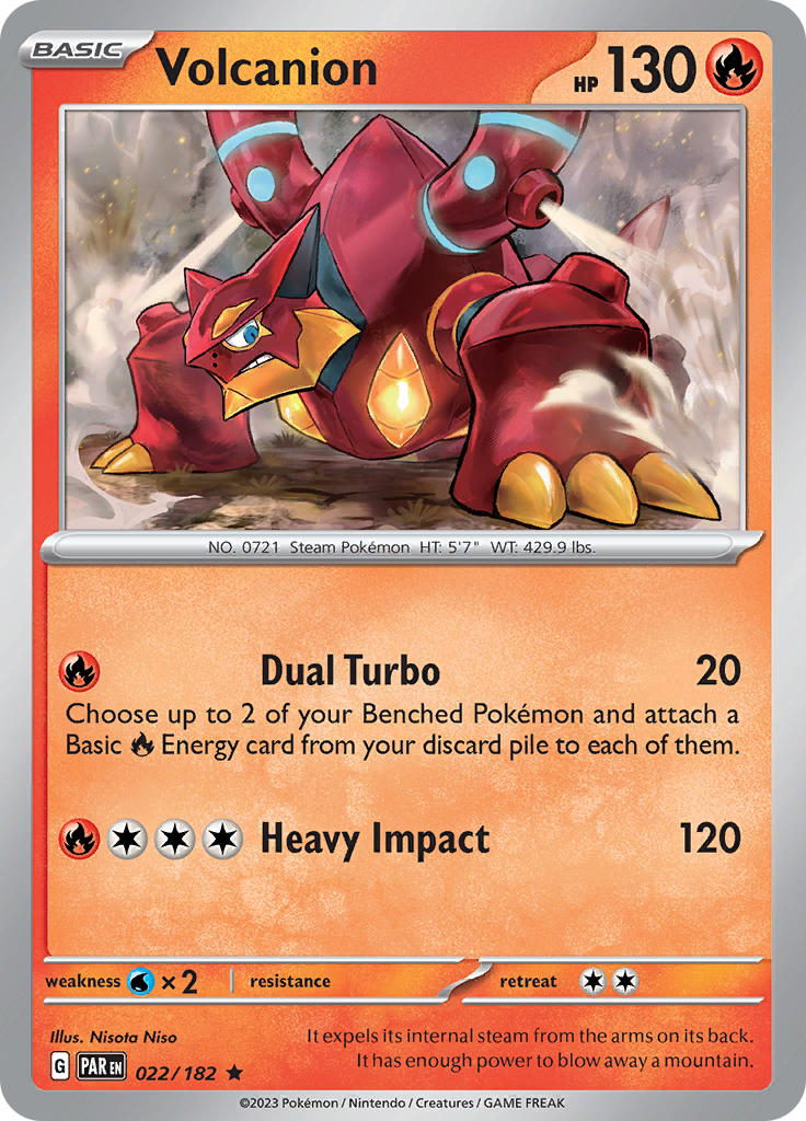 Volcanion (022/182) [Scarlet & Violet: Paradox Rift] | Good Games Morley