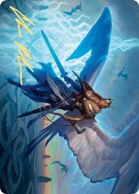 Righteous Valkyrie Art Card (Gold-Stamped Signature) [Kaldheim Art Series] | Good Games Morley