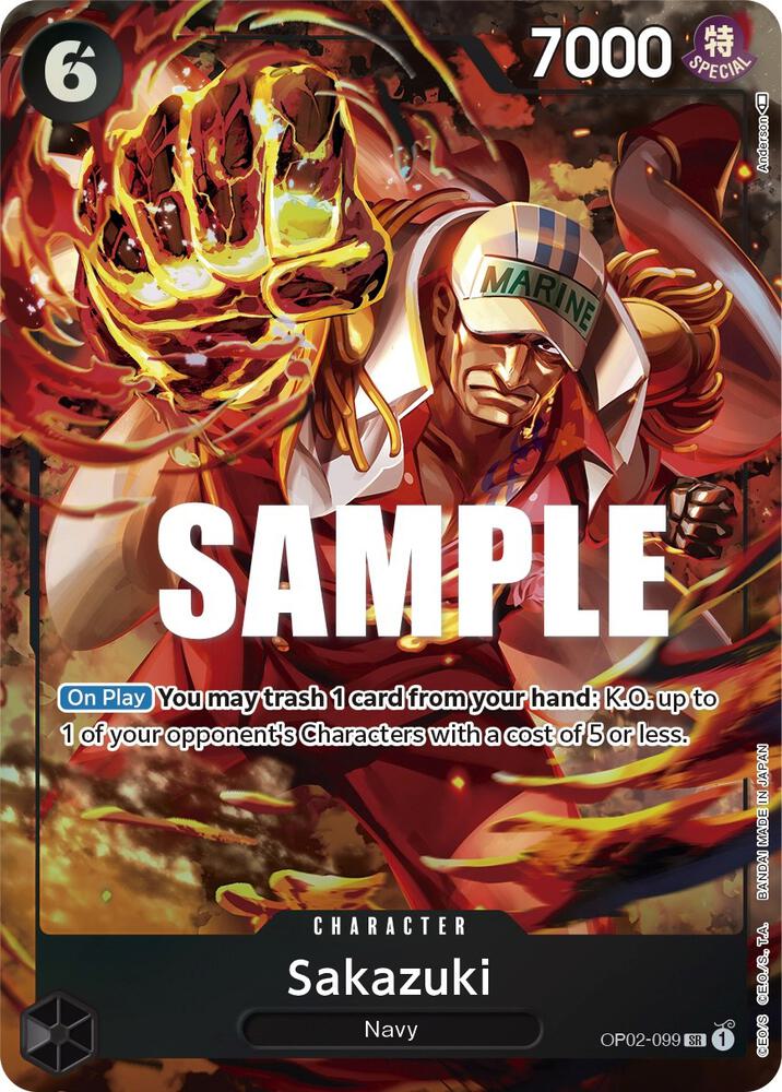 Sakazuki OP02-099 (Paramount War)  - Alternate Art Foil | Good Games Morley