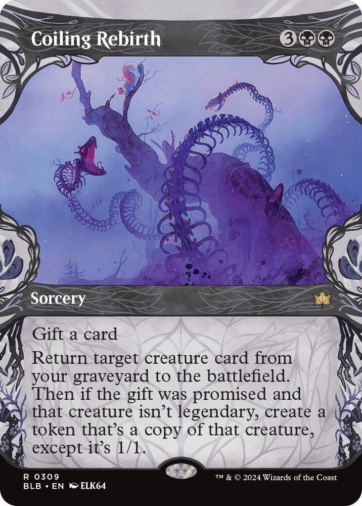 Coiling Rebirth 309 (Bloomburrow)  - Showcase Foil | Good Games Morley