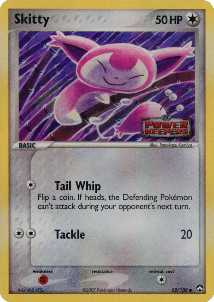 Skitty (62/108) (Stamped) [EX: Power Keepers] | Good Games Morley
