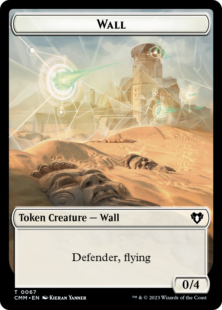 Wall // Kor Ally Double-Sided Token [Commander Masters Tokens] | Good Games Morley