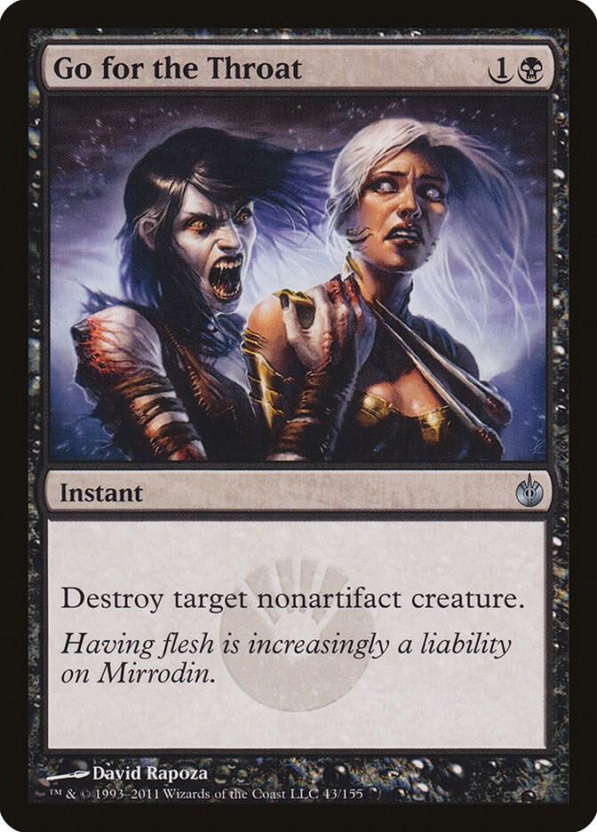 Go for the Throat 43/155 (Mirrodin Besieged)  - Foil | Good Games Morley