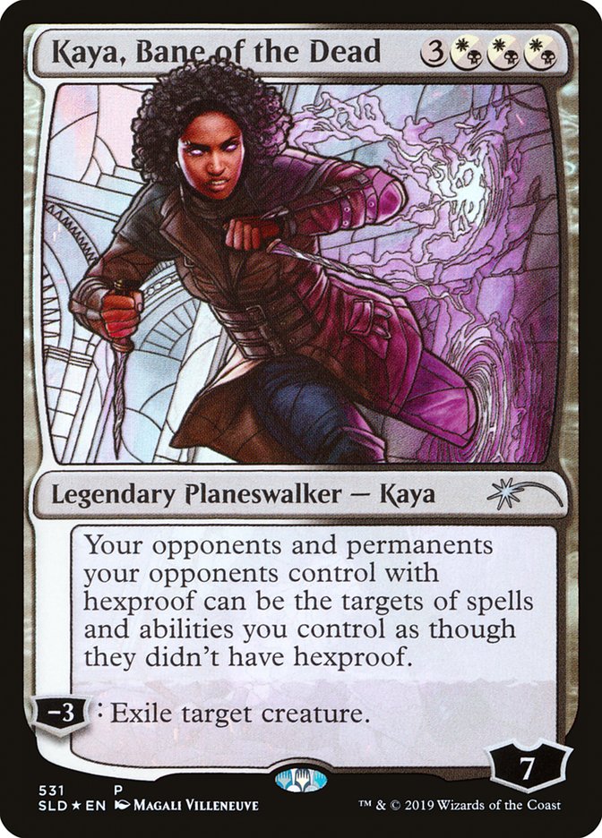 Kaya, Bane of the Dead (Stained Glass) [Secret Lair Drop Promos] | Good Games Morley