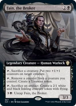 Fain the Broker Extended Art 367/81 (Commander 2021)  | Good Games Morley