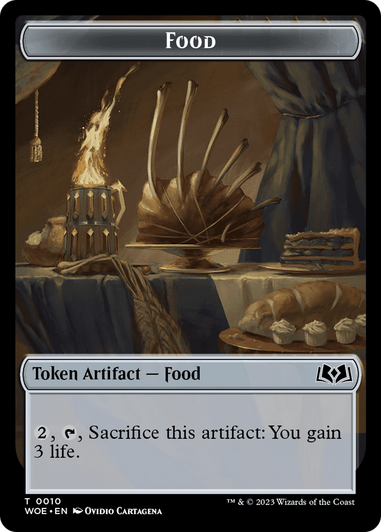 Mouse // Food (0010) Double-Sided Token [Wilds of Eldraine Tokens] | Good Games Morley