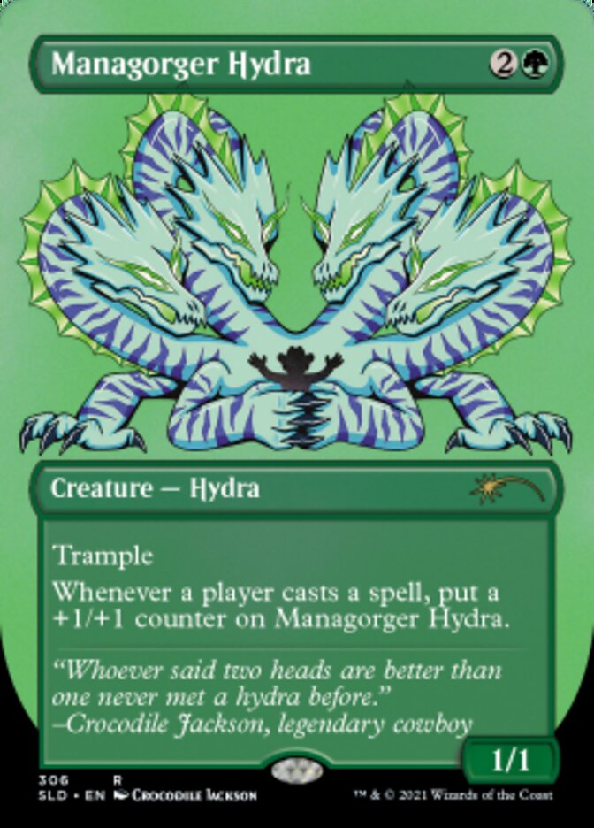 Managorger Hydra (Borderless) (Foil Etched) [Secret Lair Drop Series] | Good Games Morley