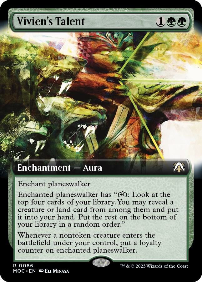 Vivien's Talent 86/444 (Commander: March of the Machine)  - Extended Art Foil | Good Games Morley
