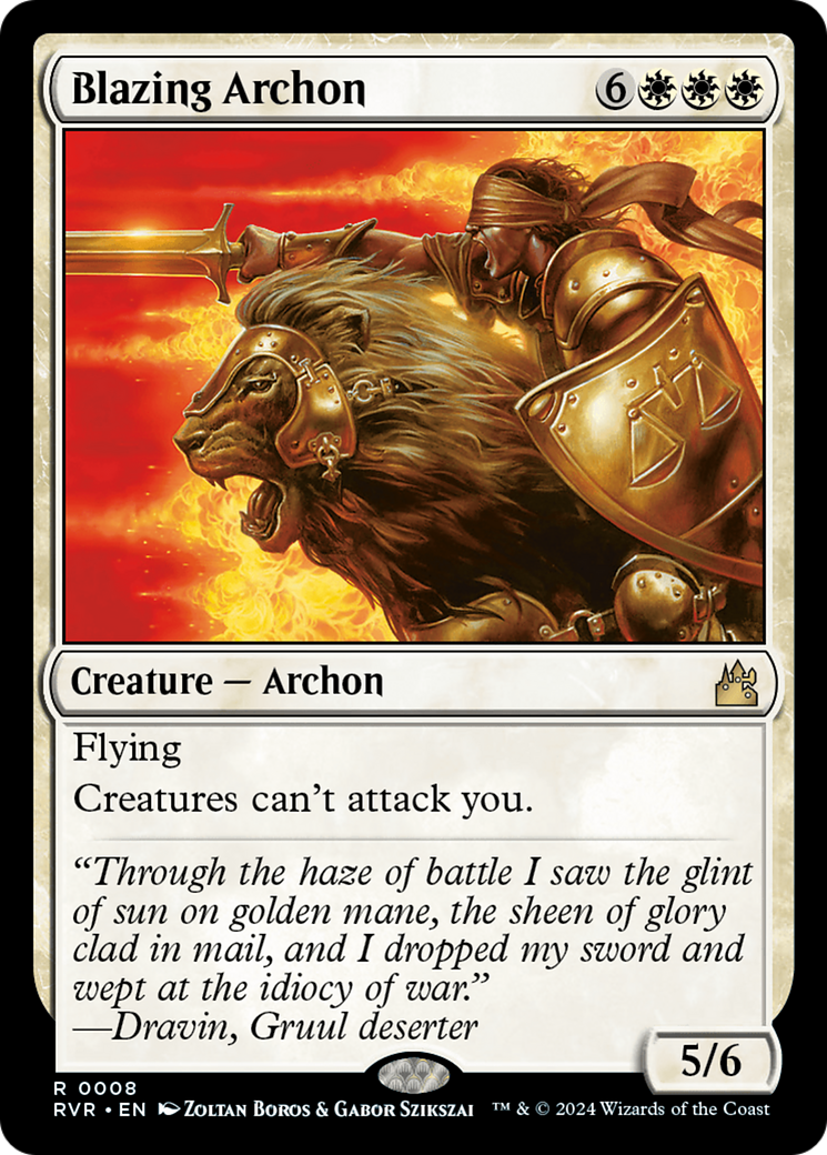 Blazing Archon [Ravnica Remastered] | Good Games Morley