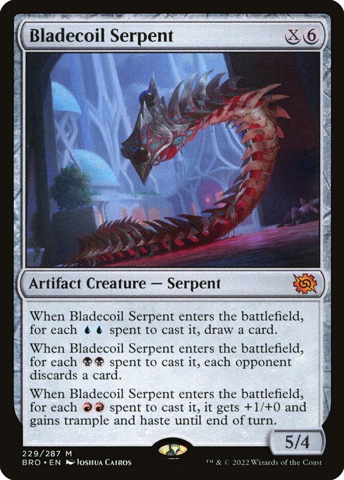 Bladecoil Serpent 229/287 (The Brothers' War)  - Foil | Good Games Morley