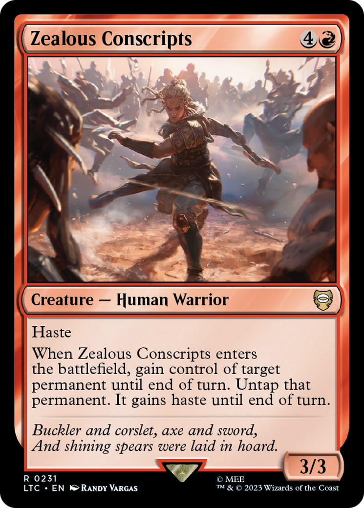 Zealous Conscripts [The Lord of the Rings: Tales of Middle-Earth Commander] | Good Games Morley
