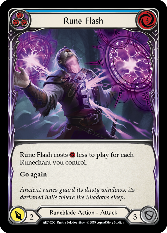Rune Flash (Blue) [ARC102-C] (Arcane Rising)  1st Edition Normal | Good Games Morley