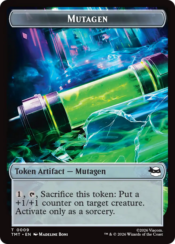 Ninja // Mutagen Double-Sided Token [Teenage Mutant Ninja Turtles Tokens] | Good Games Morley