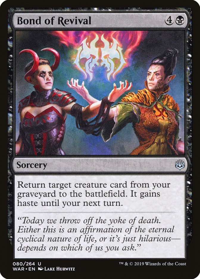 Bond of Revival 80/264 (War of the Spark)  | Good Games Morley