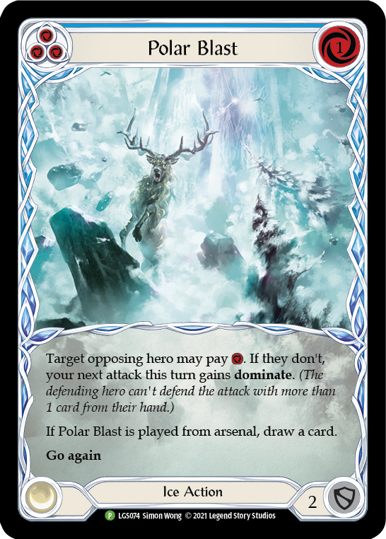 Polar Blast (Blue) [LGS074] (Promo)  Rainbow Foil | Good Games Morley