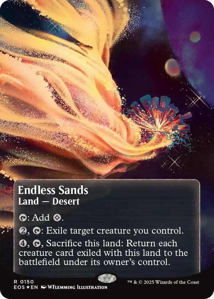 Endless Sands  150/45 (Edge of Eternities: Stellar Sights)  - Borderless Galaxy Foil | Good Games Morley