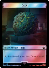 Fish // Clue (0053) Double-Sided Token (Surge Foil) [Doctor Who Tokens] | Good Games Morley