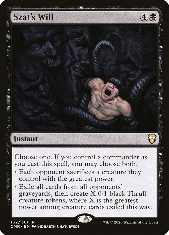 Szat's Will 152 (Commander Legends)  - Foil | Good Games Morley
