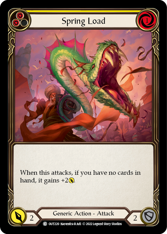 Spring Load (Yellow) [OUT220] (Outsiders)  Rainbow Foil | Good Games Morley