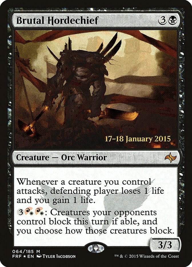 Brutal Hordechief 64s/43 (Prerelease Cards)  - Foil | Good Games Morley