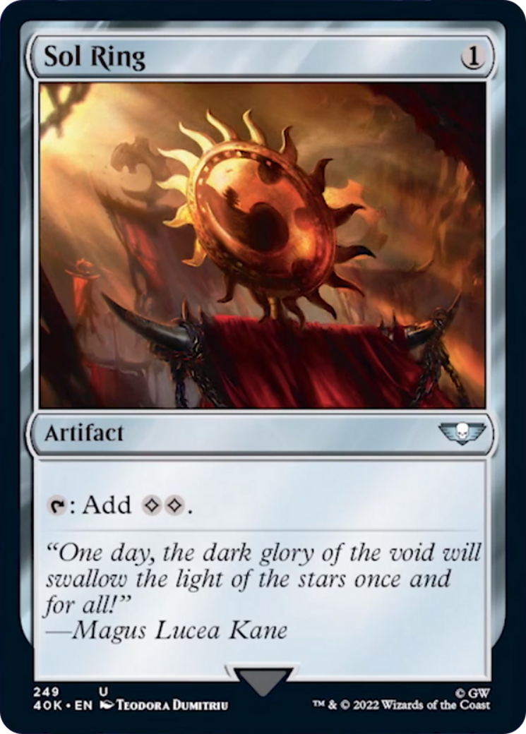 Sol Ring (249) (Surge Foil) [Warhammer 40,000] | Good Games Morley
