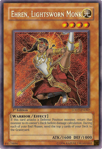 Ehren, Lightsworn Monk [LODT-EN082] Secret Rare | Good Games Morley