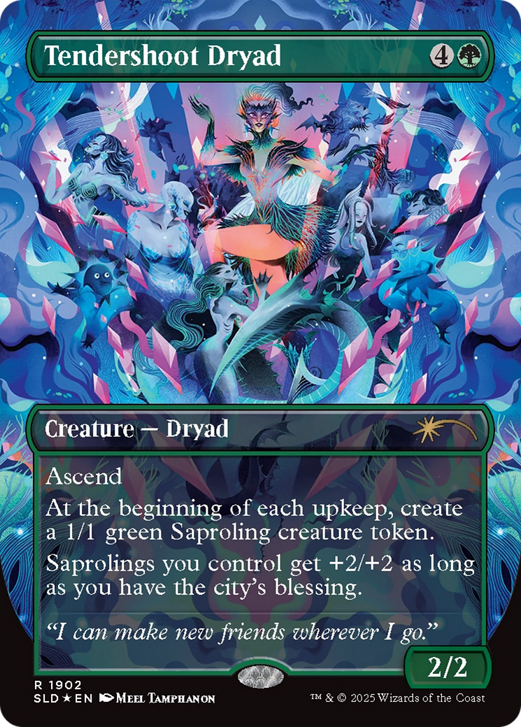 Tendershoot Dryad (Double Rainbow Foil) [Secret Lair Drop Series] | Good Games Morley