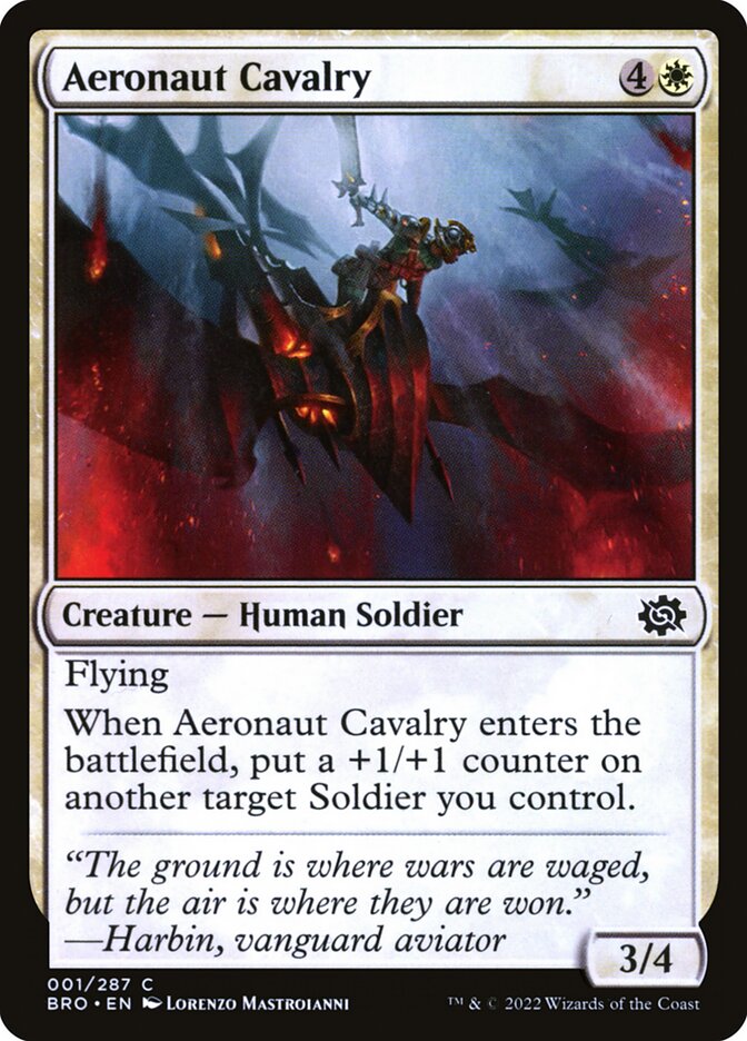 Aeronaut Cavalry 1 (The Brothers' War)  - Foil | Good Games Morley