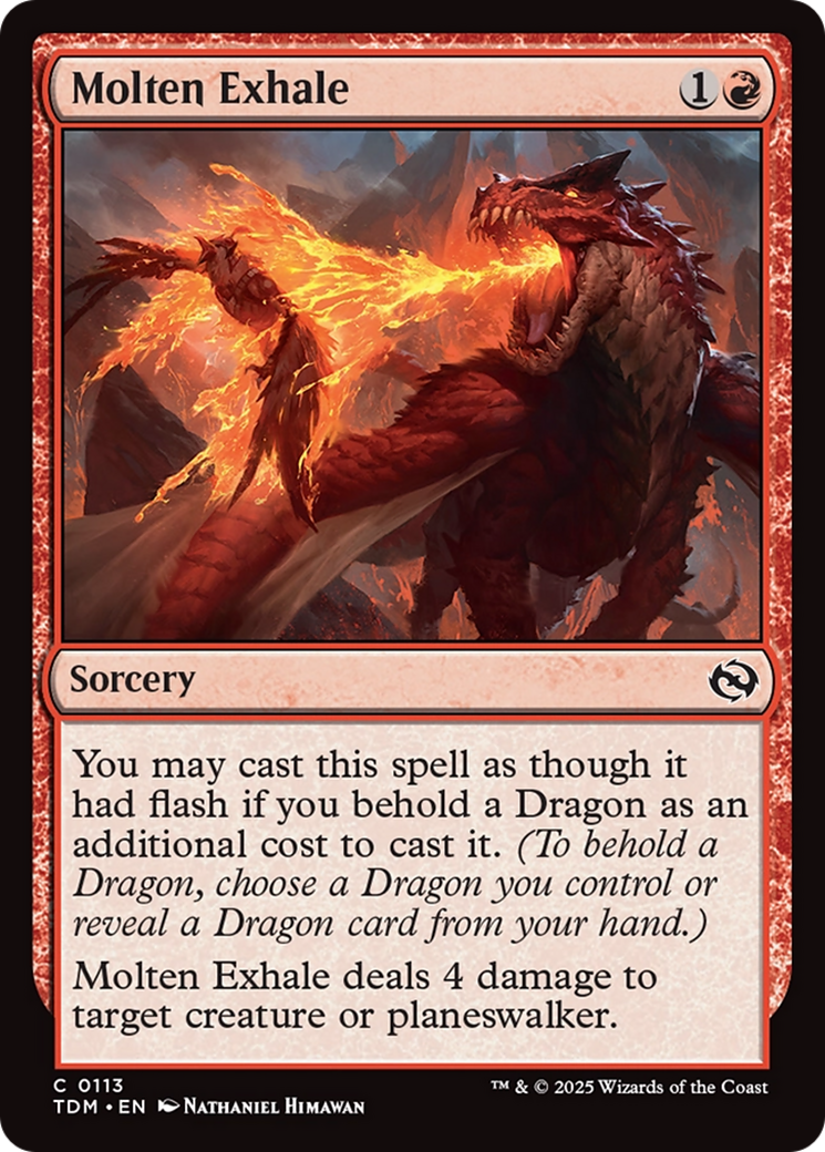 Molten Exhale [Tarkir: Dragonstorm] | Good Games Morley