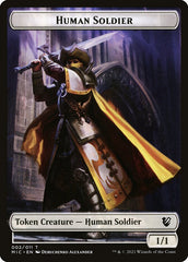 Angel // Human Soldier Double-Sided Token [Double Masters Tokens] | Good Games Morley