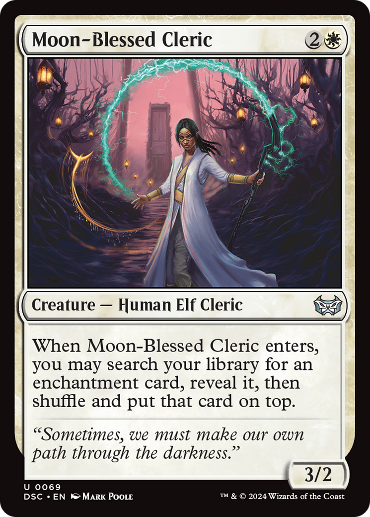Moon-Blessed Cleric [Duskmourn: House of Horror Commander] | Good Games Morley