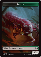 Shapeshifter // Insect (0022) Double-Sided Token [Duskmourn: House of Horror Commander Tokens] | Good Games Morley
