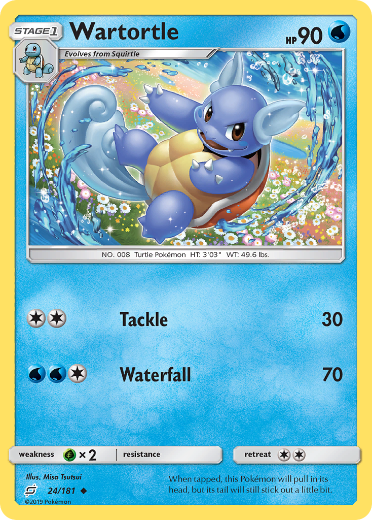 Wartortle (24/181) [Sun & Moon: Team Up] | Good Games Morley