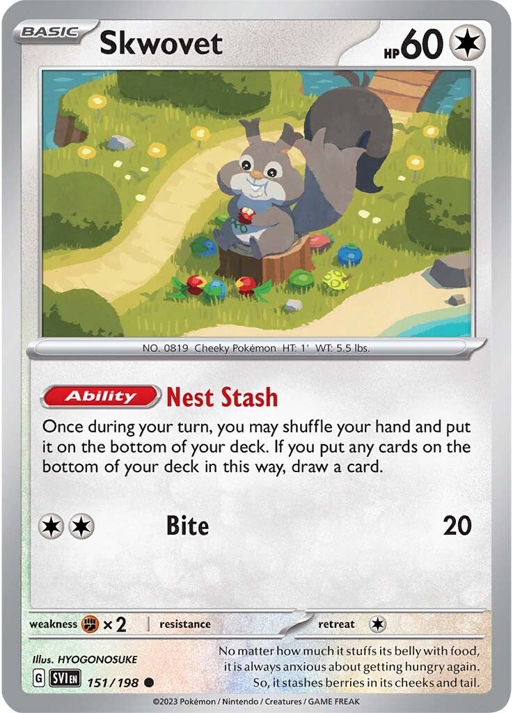 Skwovet (151/198) [Scarlet & Violet: Base Set] | Good Games Morley
