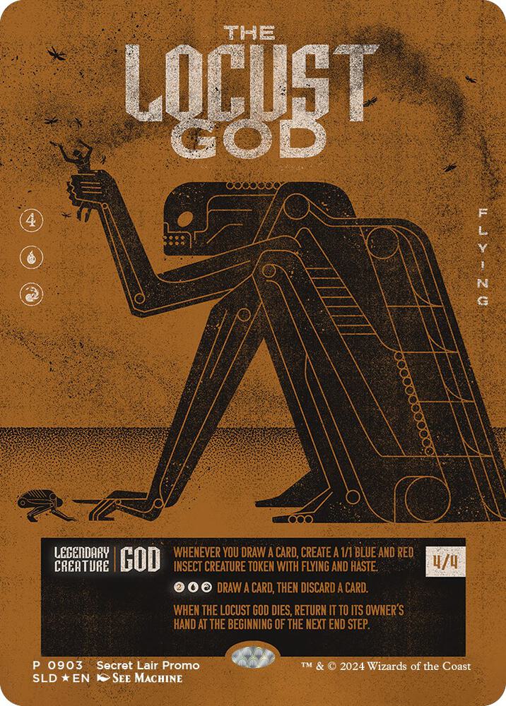 The Locust God 903 (Secret Lair Drop Series)  - Borderless Foil | Good Games Morley