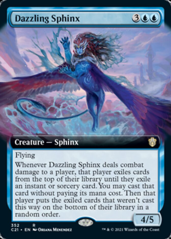 Dazzling Sphinx (Extended Art) [Commander 2021] | Good Games Morley
