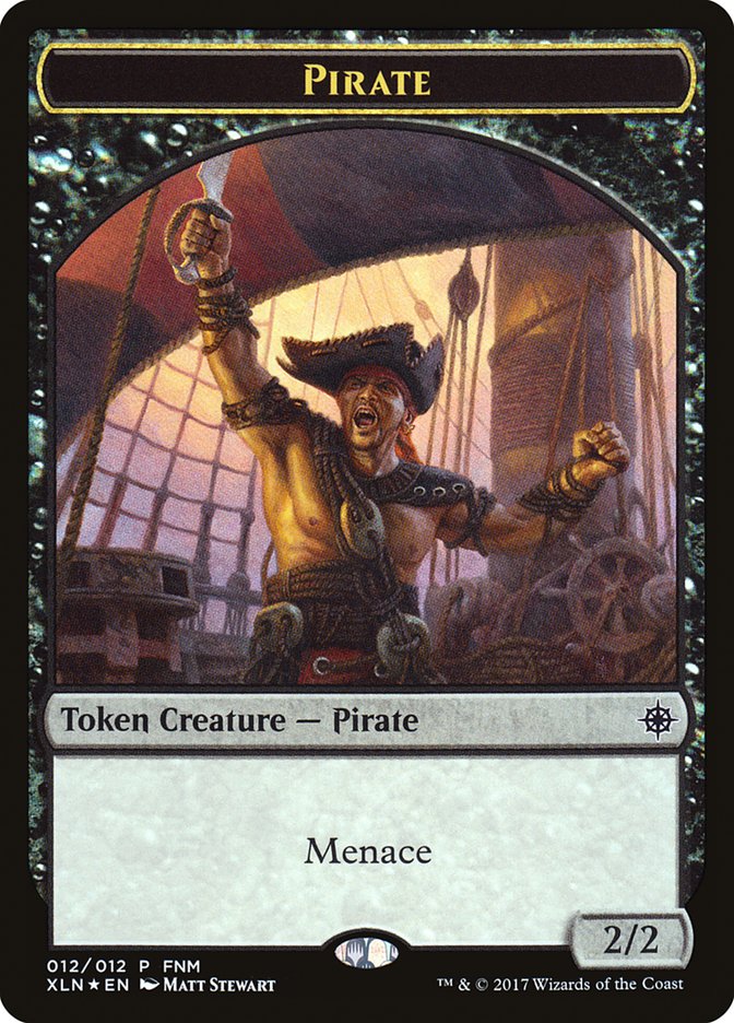 Pirate // Treasure Double-Sided Token [Friday Night Magic 2017] | Good Games Morley