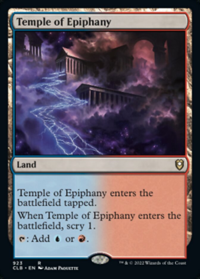 Temple of Epiphany [Commander Legends: Battle for Baldur's Gate] | Good Games Morley