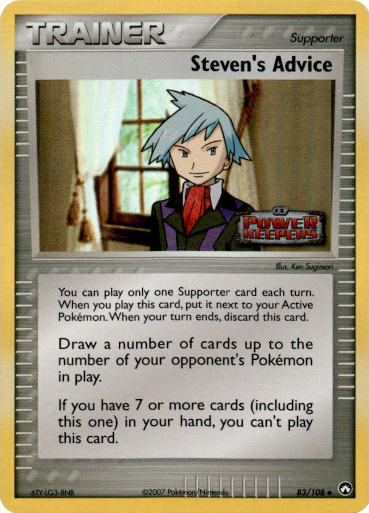 Steven's Advice (83/108) (Stamped) [EX: Power Keepers] | Good Games Morley