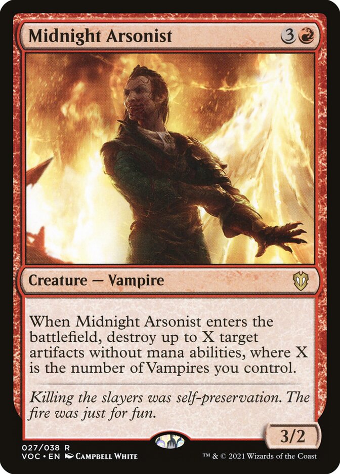Midnight Arsonist 27/38 (Commander: Innistrad: Crimson Vow)  | Good Games Morley