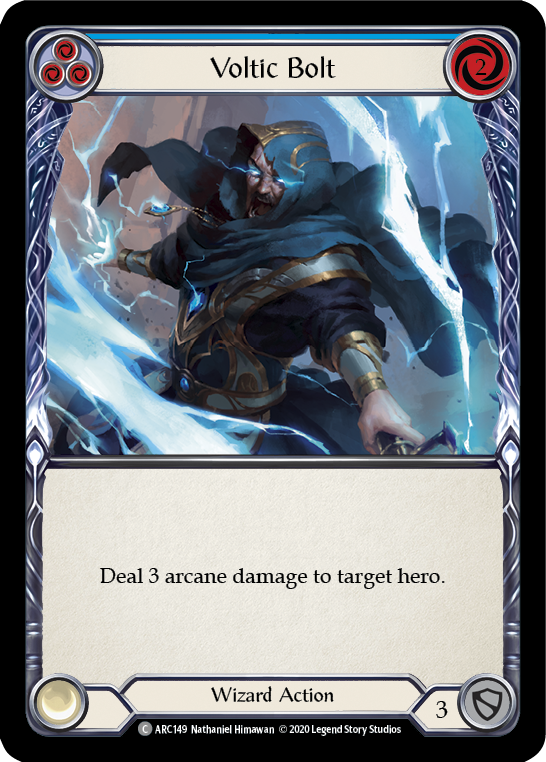 Voltic Bolt (Blue) [U-ARC149] (Arcane Rising Unlimited)  Unlimited Rainbow Foil | Good Games Morley