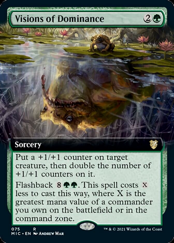 Visions of Dominance (Extended Art) [Innistrad: Midnight Hunt Commander] | Good Games Morley