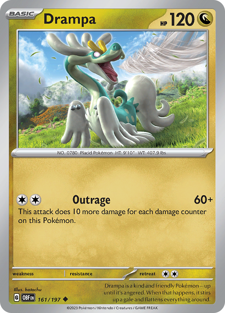 Drampa (161/197) [Scarlet & Violet: Obsidian Flames] | Good Games Morley