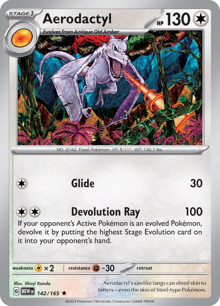 Aerodactyl 142/165 (SV: Scarlet & Violet 151)  - Holofoil | Good Games Morley