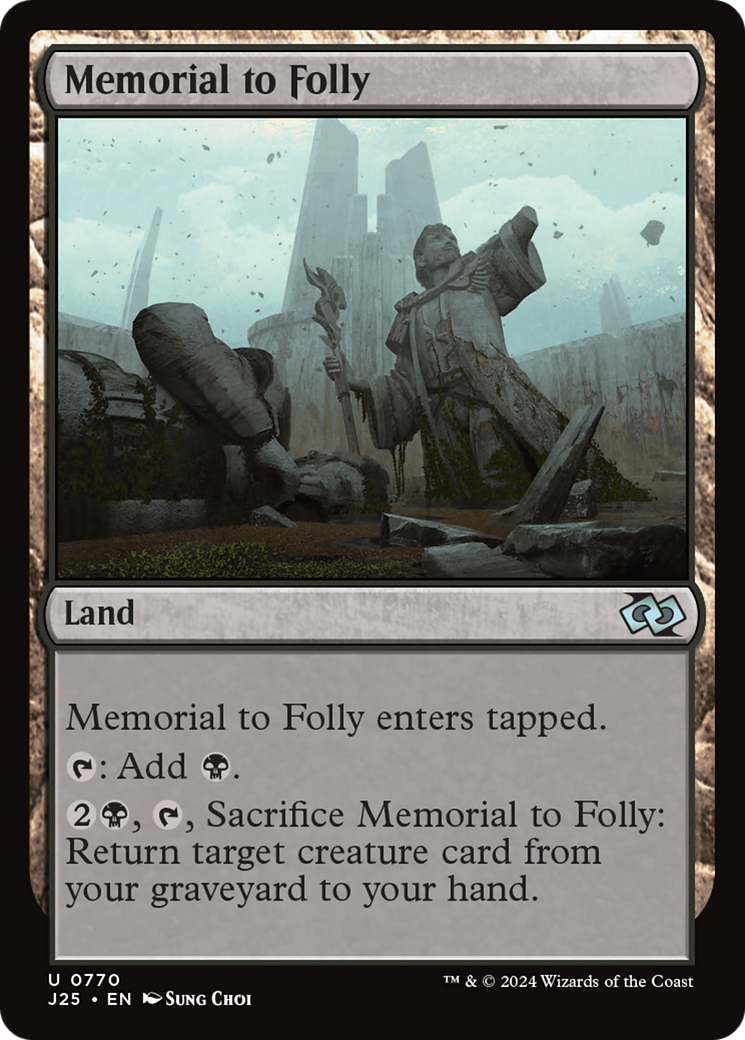 Memorial to Folly [Foundations Jumpstart] | Good Games Morley
